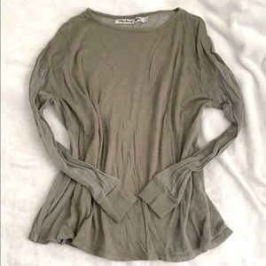 Michael Stars mesh back long sleeve tshirt